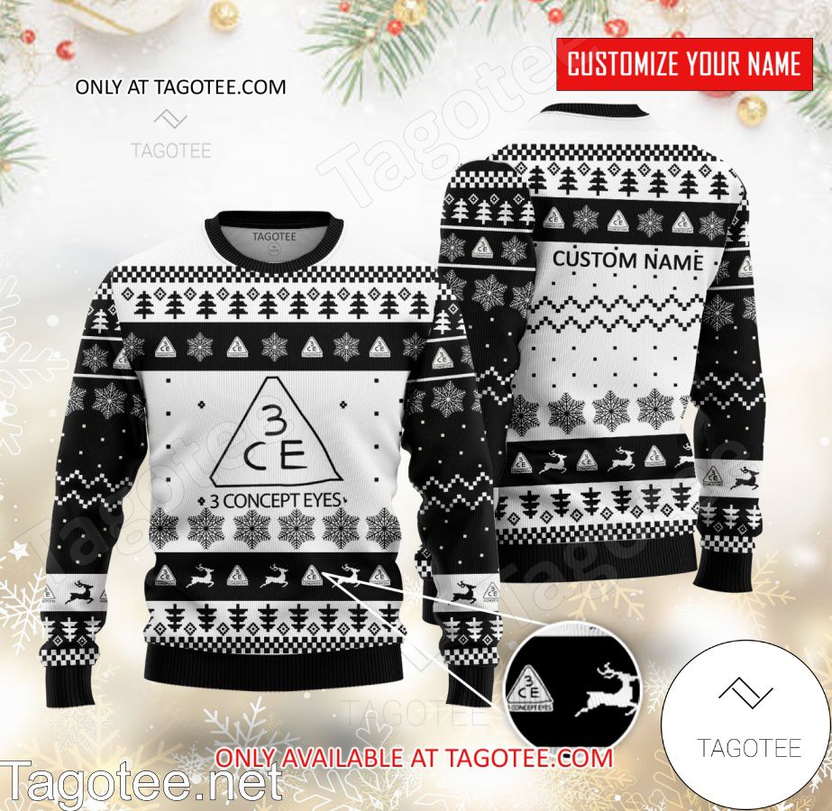 3CE Style Nanda Logo Personalized Ugly Christmas Sweater - BiShop