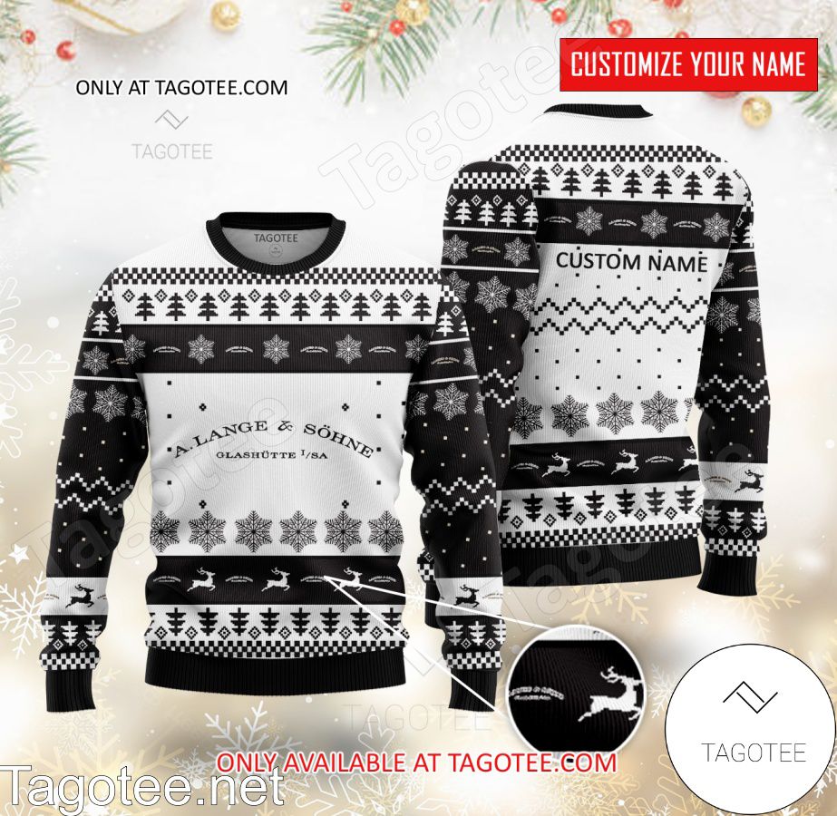 A.Lange & Söhne Logo Personalized Ugly Christmas Sweater - BiShop