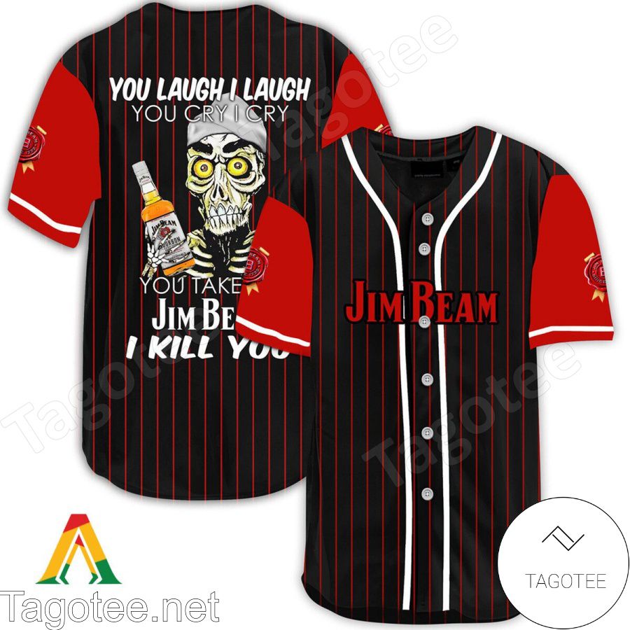 Achmed Take My Jim Beam I Kill You You Laugh I Laugh Baseball Jersey