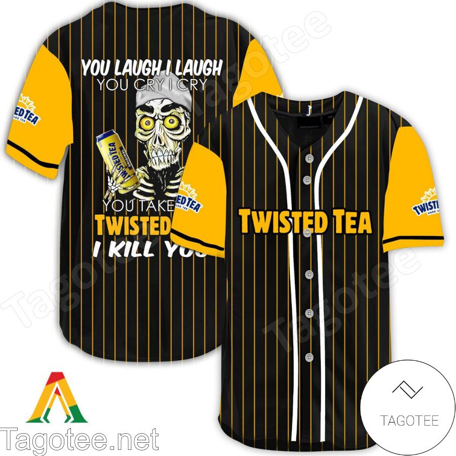 Achmed Take My Twisted Tea I Kill You You Laugh I Laugh Baseball Jersey