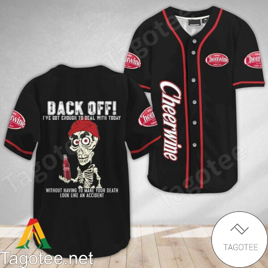 Achmed the Dead Terrorist Cheerwine Back Off I've Got Enough To Deal With Today Baseball Jersey