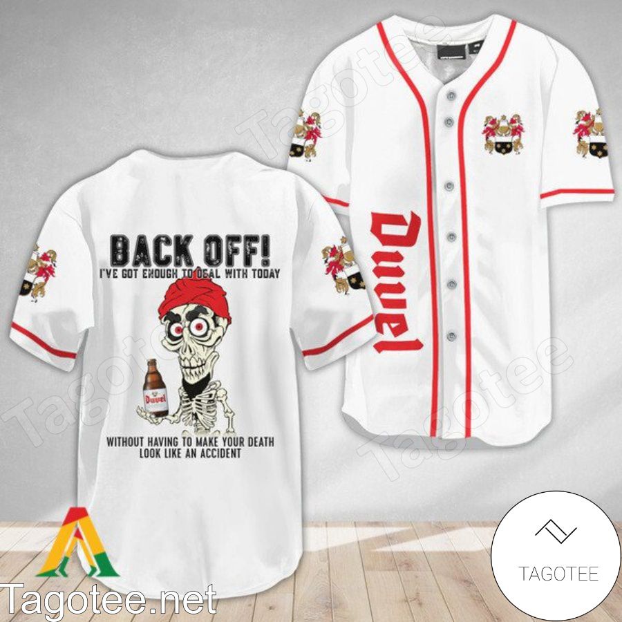 Achmed the Dead Terrorist Duvel Beer Back Off I've Got Enough To Deal With Today Baseball Jersey