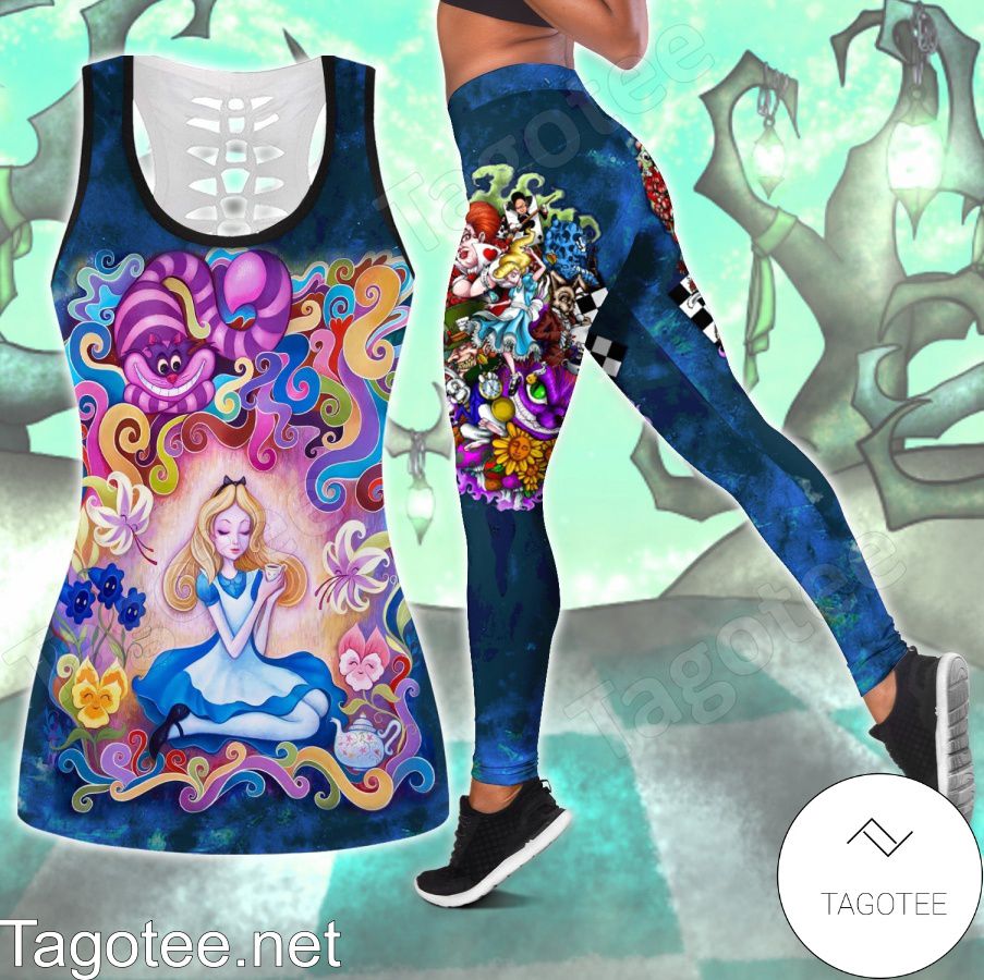 Alice In Wonderland Psychedelic Shirt, Tank Top And Leggings
