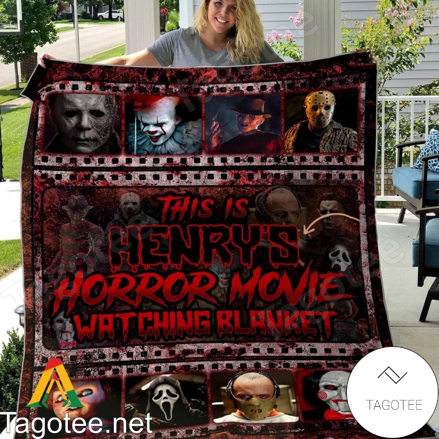 Custom Name This Is Horror Movie Watching Blanket Quilt