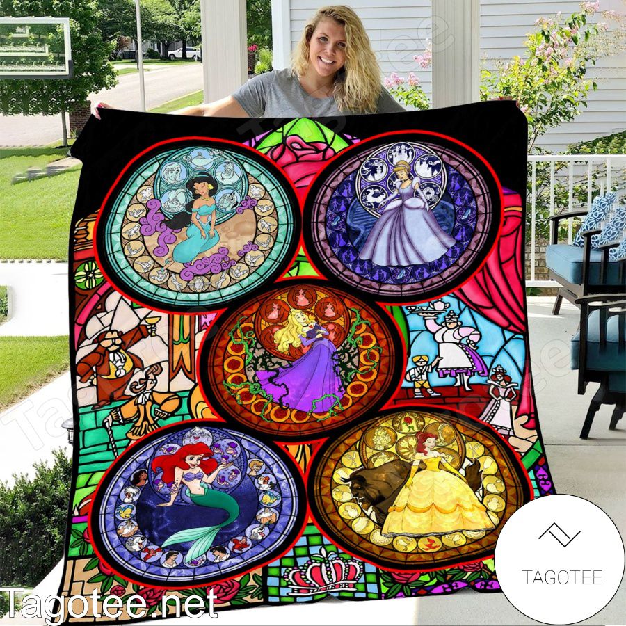 Disney Princess Stained Glass Blanket