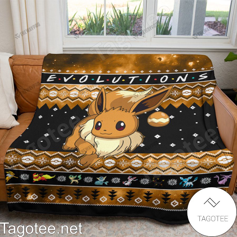 Eevee Evolution Blanket Quilt a