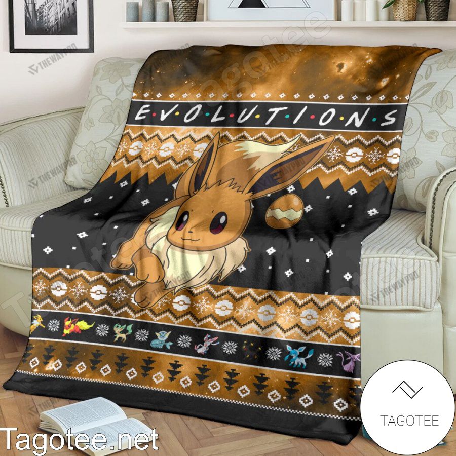 Eevee Evolution Blanket Quilt
