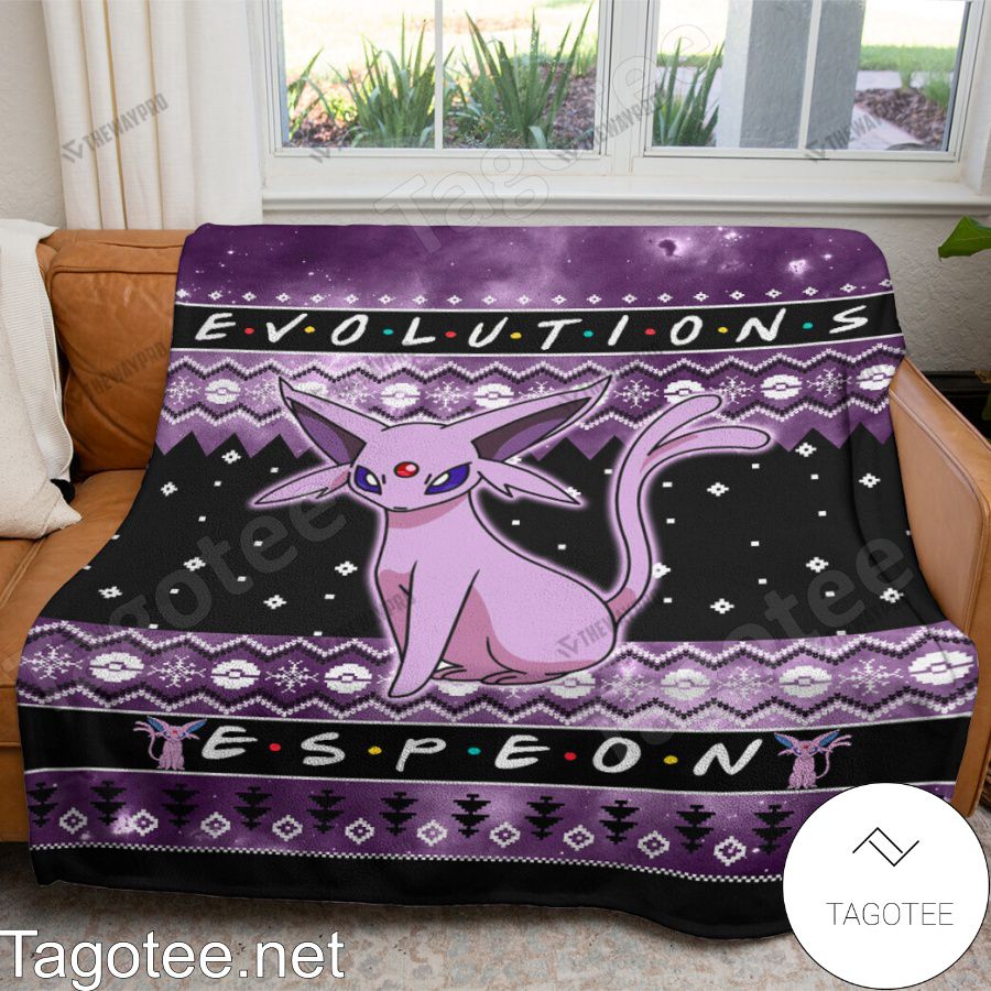 Espeon Evolution Blanket Quilt a