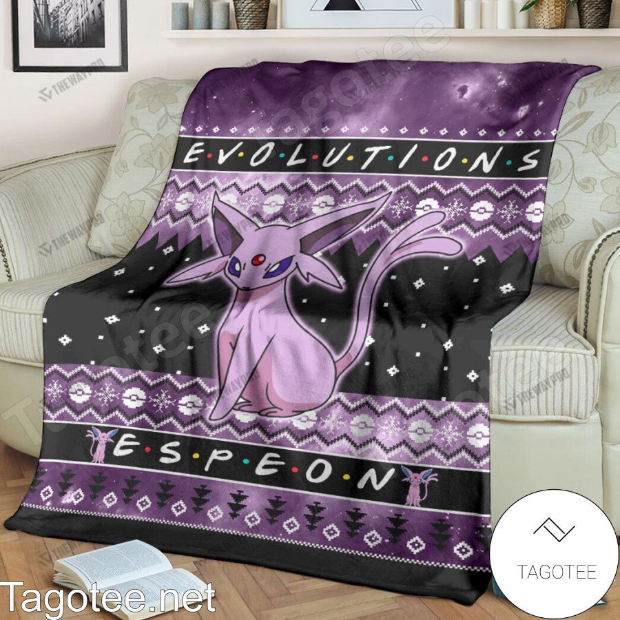 Espeon Evolution Blanket Quilt