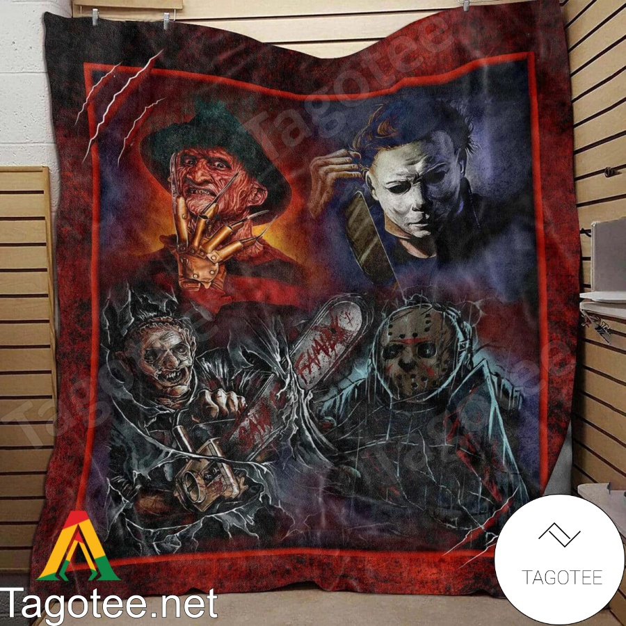 Friends Halloween Horror Movie Character Blanket Quilt