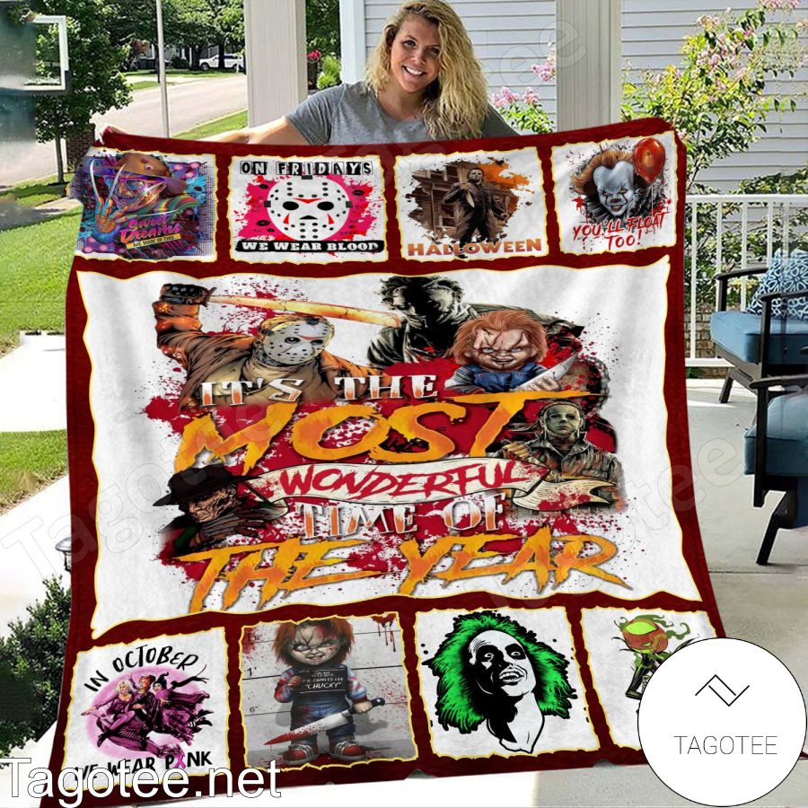 Halloween Movies It's The Most Wonderful Time Of The Year Blanket
