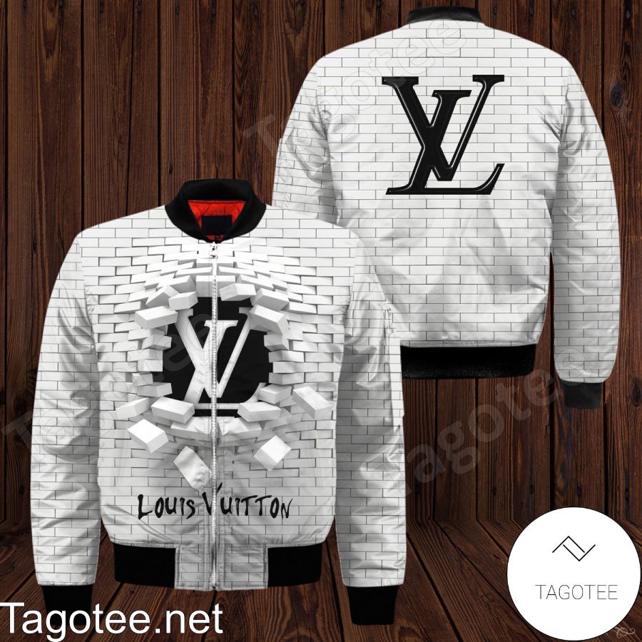 Louis Vuitton Broken White Brick Wall Bomber Jacket