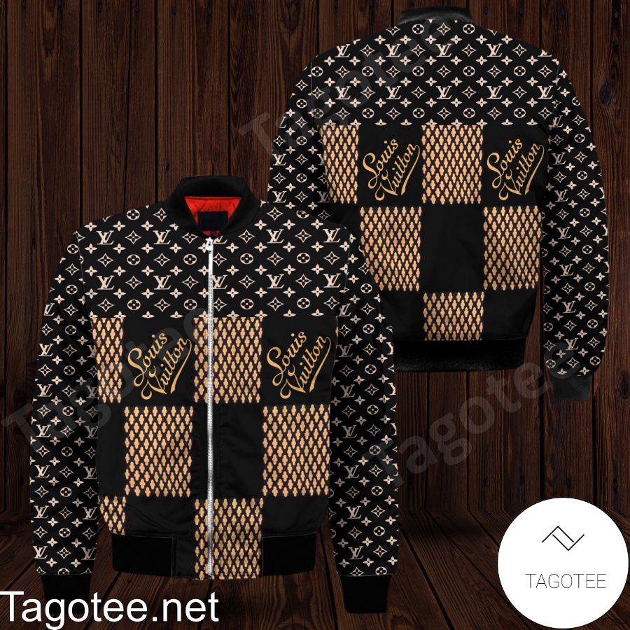Louis Vuitton Checkerboard And Logo Monogram Bomber Jacket