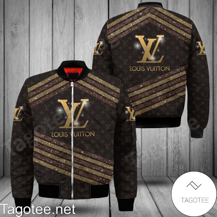 Louis Vuitton Glitter Stripes Bomber Jacket