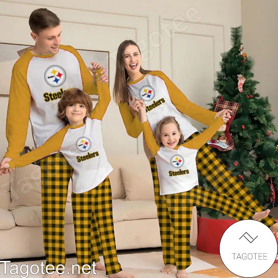 Pittsburgh Steelers NFL Buffalo Plaid Pajamas Set