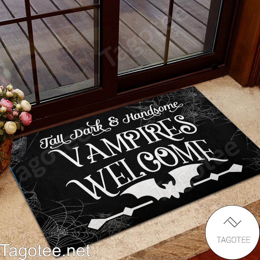 Tall Dark And Handsome Vampires Welcome Doormat