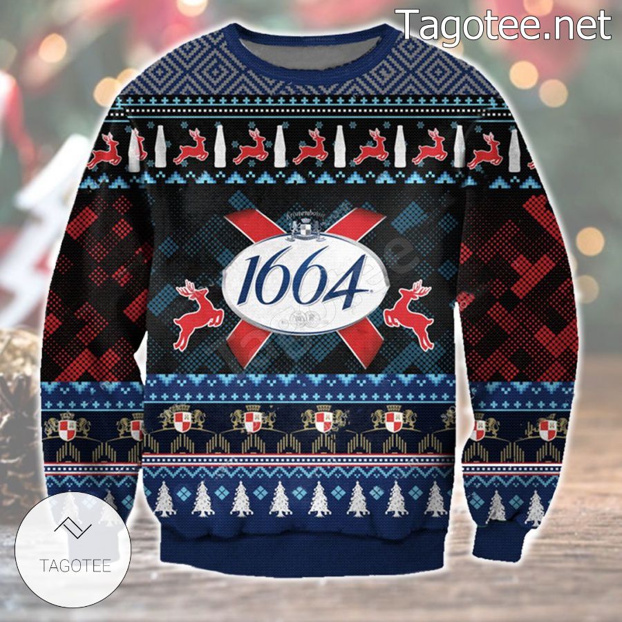 1664 Beer Holiday Ugly Christmas Sweater