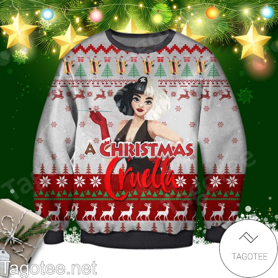 A Christmas Cruella Ugly Christmas Sweater