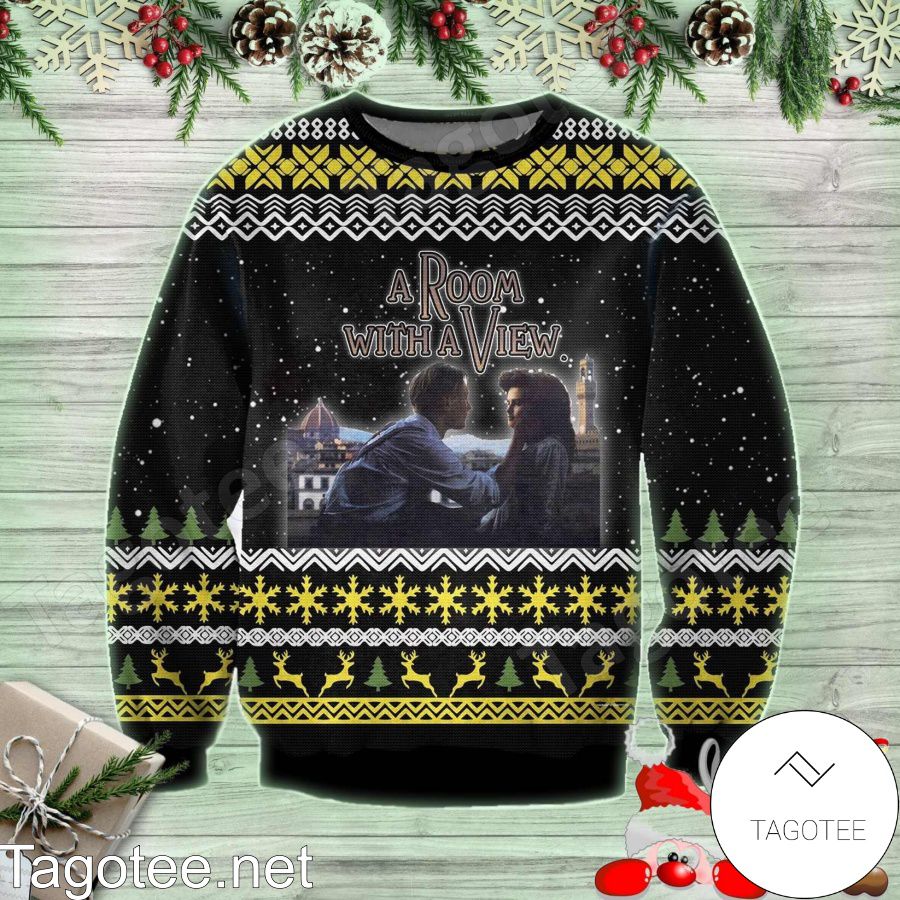 A Room With A View Snowflake Ugly Christmas Sweater