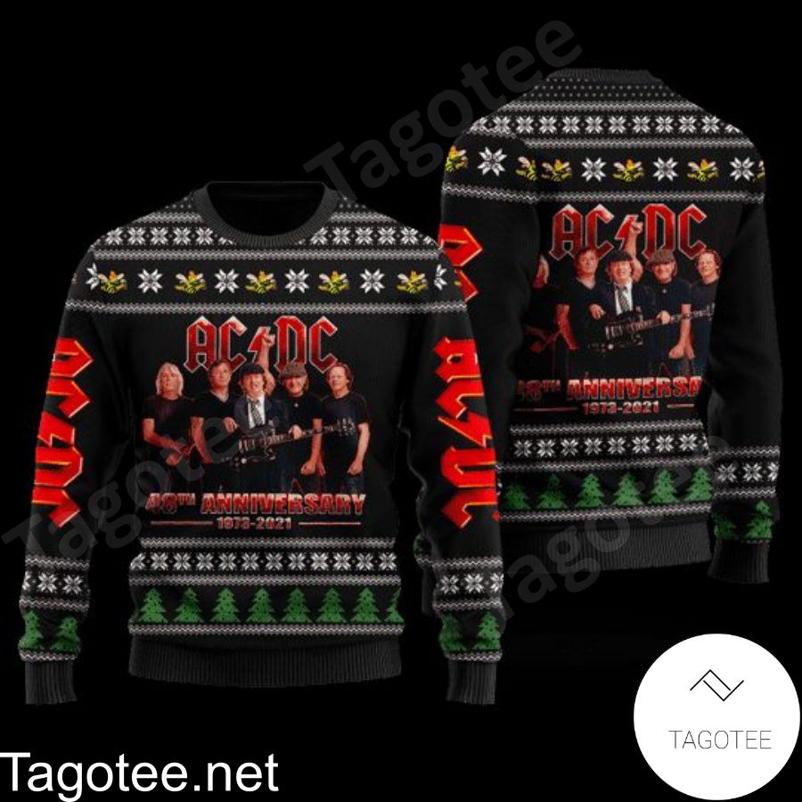 ACDC 48th Anniversary Ugly Christmas Sweater