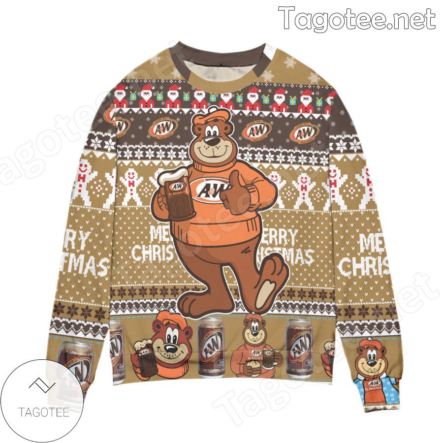 A&W Root Beer Snowflake Holiday Ugly Christmas Sweater