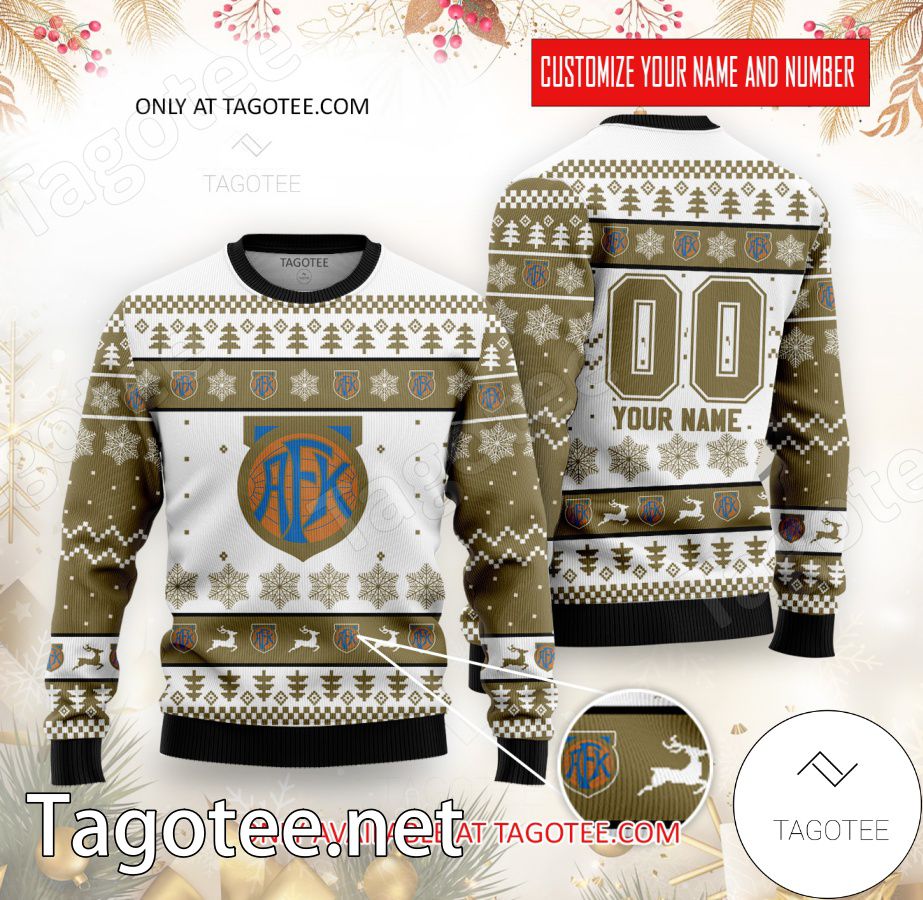 Aalesunds FK Custom Ugly Christmas Sweater - EmonShop