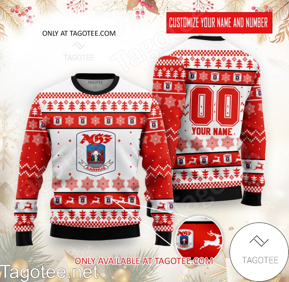 Aarhus Custom Ugly Christmas Sweater - EmonShop