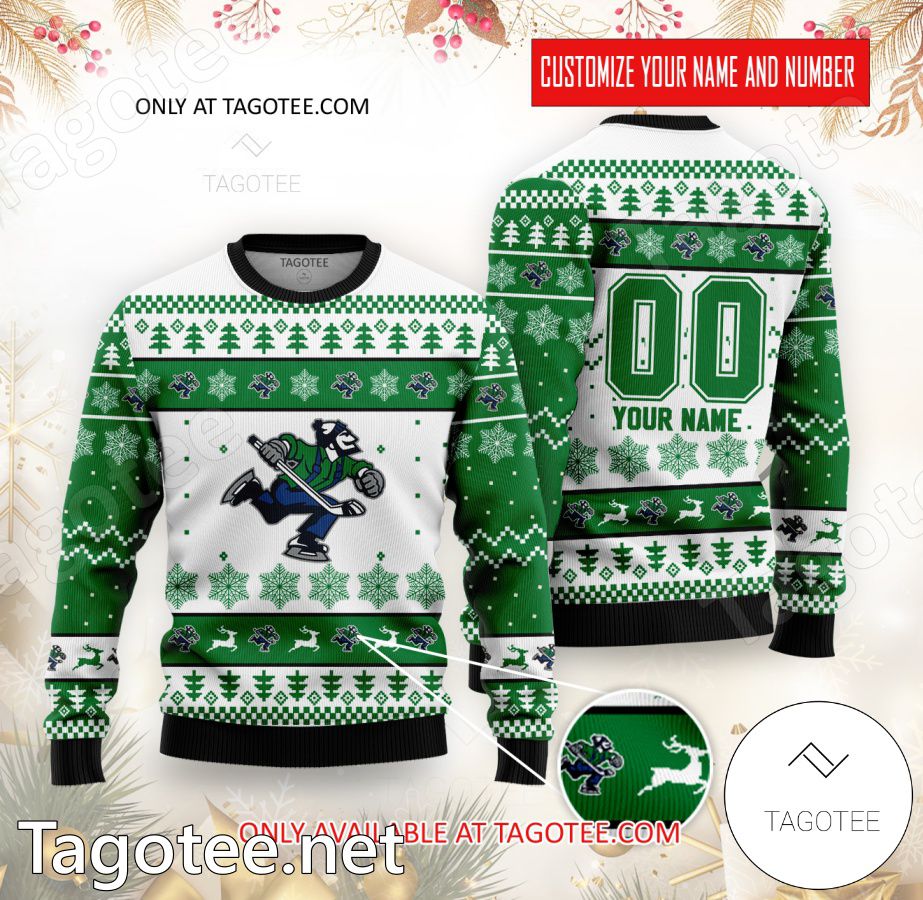 Abbotsford Canucks Hockey Custom Ugly Christmas Sweater - BiShop