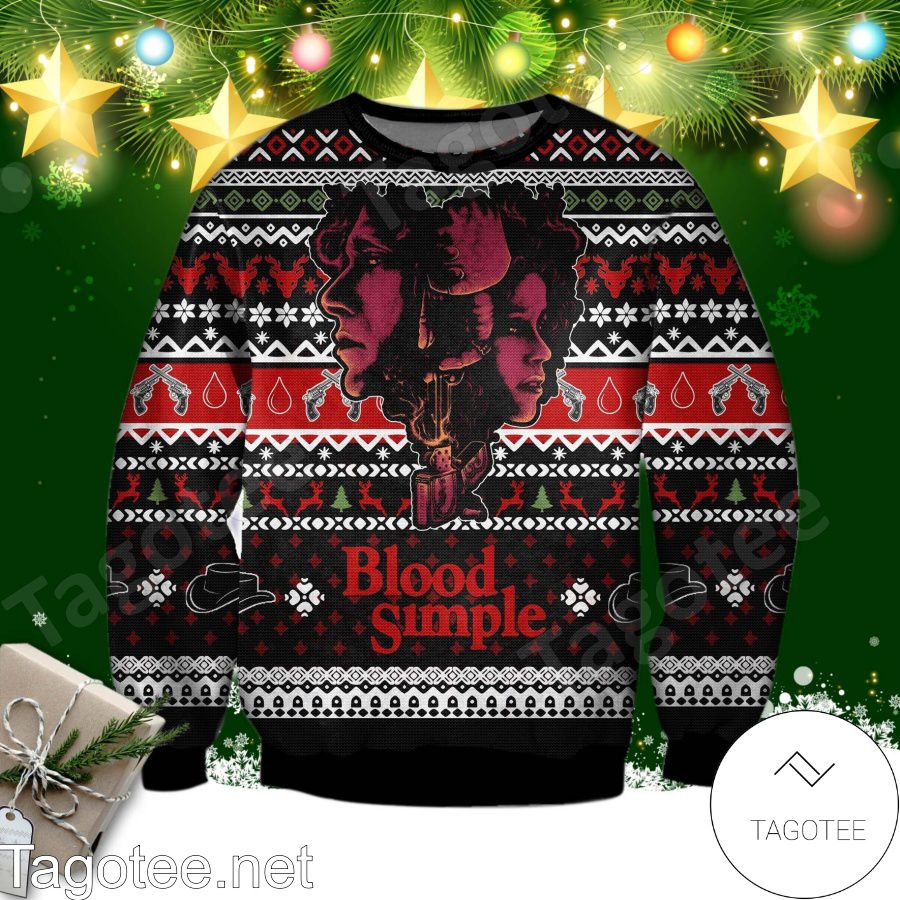 Abby Julian Blood Simple Ugly Christmas Sweater