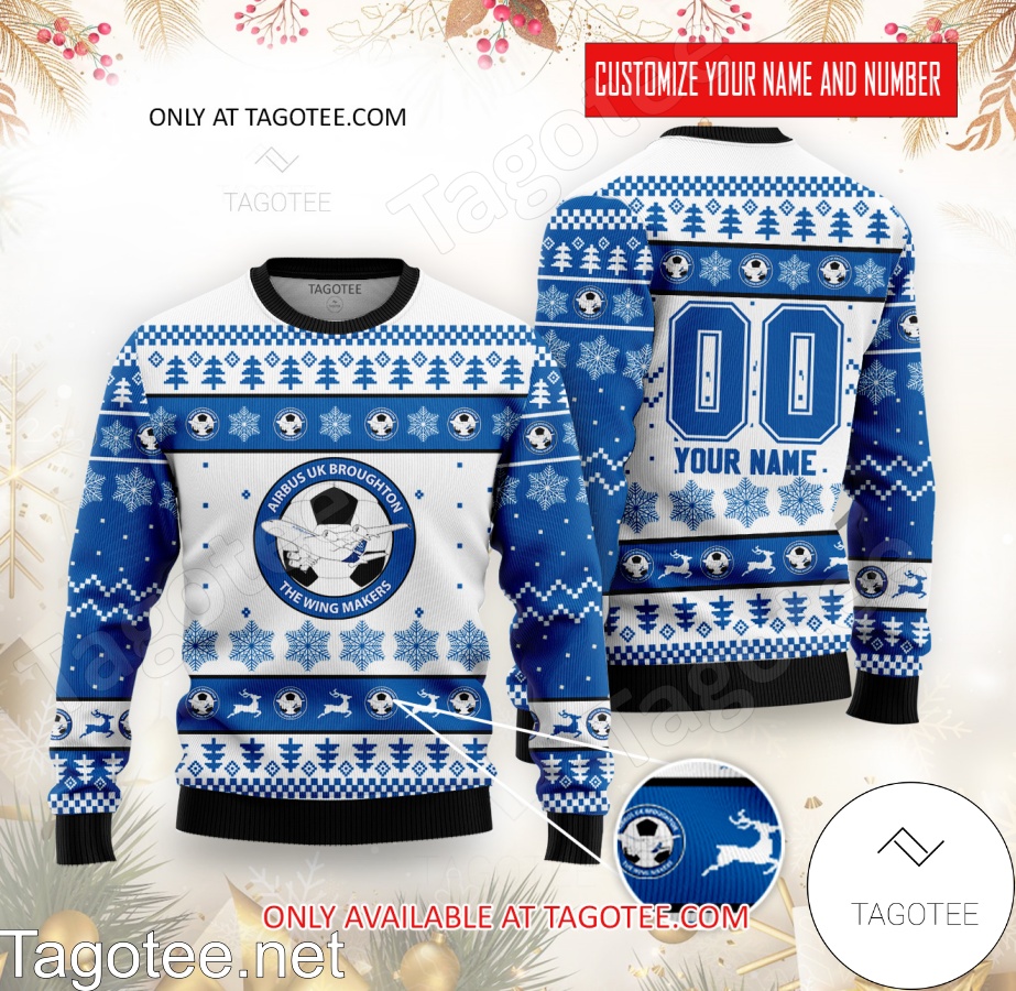 Airbus UK Custom Ugly Christmas Sweater - EmonShop