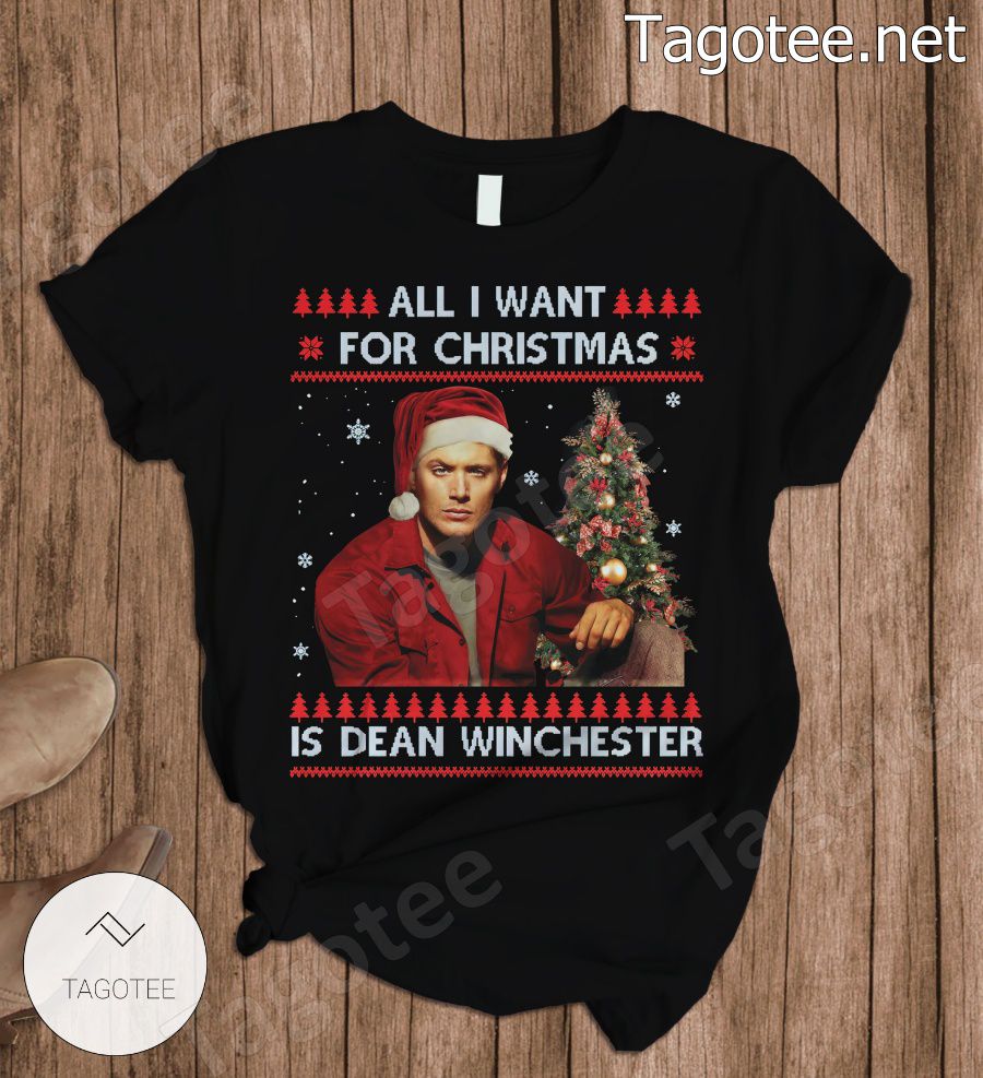 All I Want For Christmas Is Dean Winchester Pajamas Set a