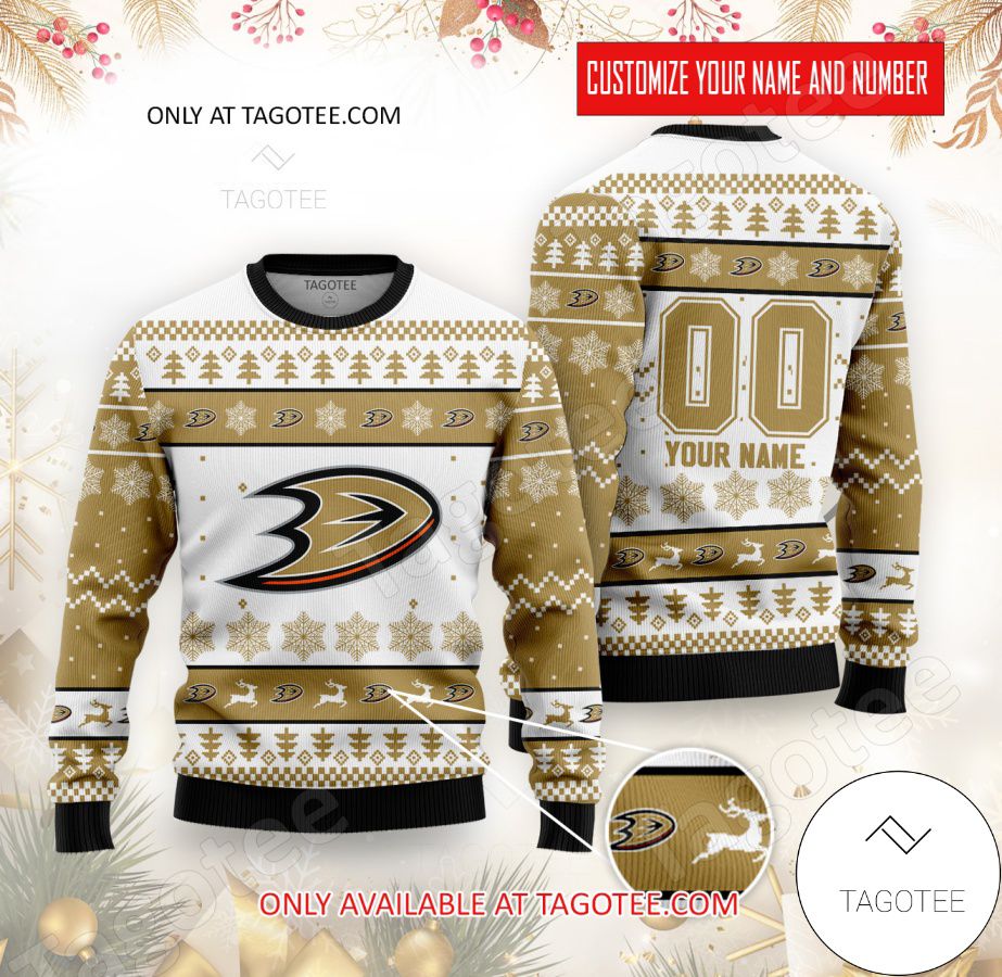 Anaheim Ducks Hockey Custom Ugly Christmas Sweater - EmonShop