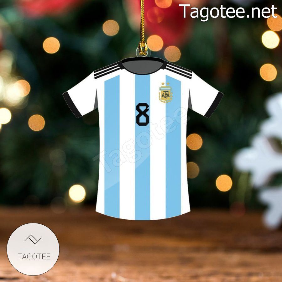 Argentina Team Jersey - Marcos Acuna Xmas Ornament