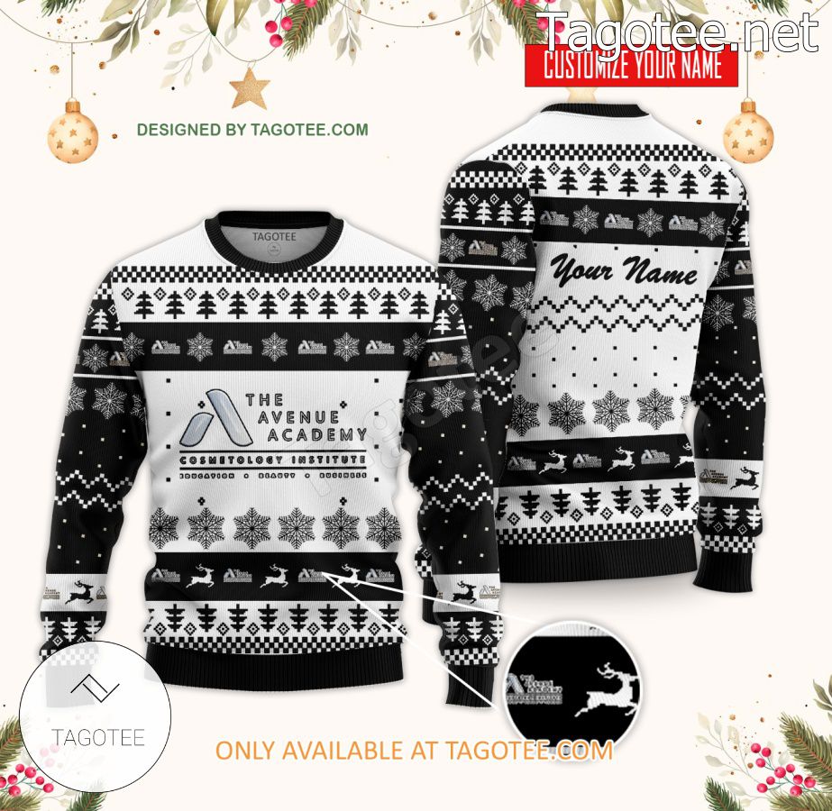 Avenue Academy A Cosmetology Institute Custom Ugly Christmas Sweater - BiShop