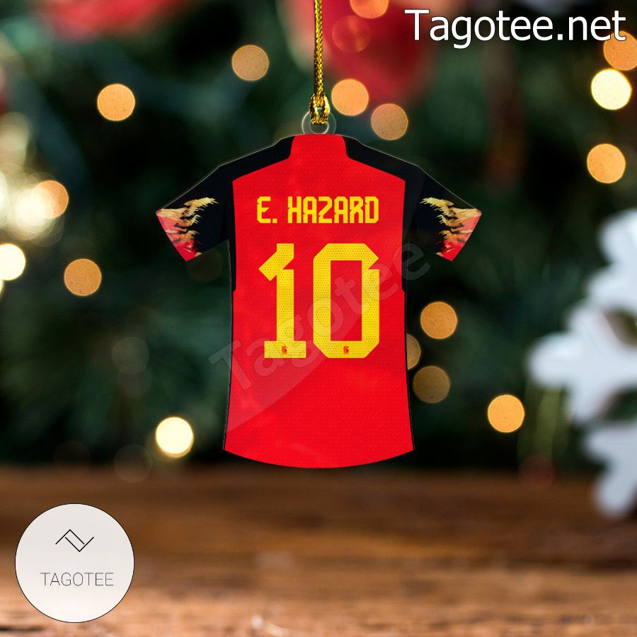 Belgium Team Jersey - Eden Hazard Xmas Ornament a