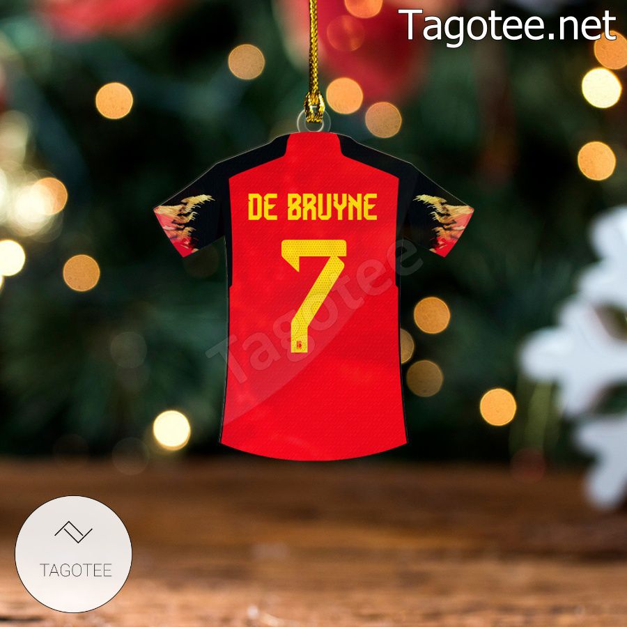 Belgium Team Jersey - Kevin De Bruyne Xmas Ornament a
