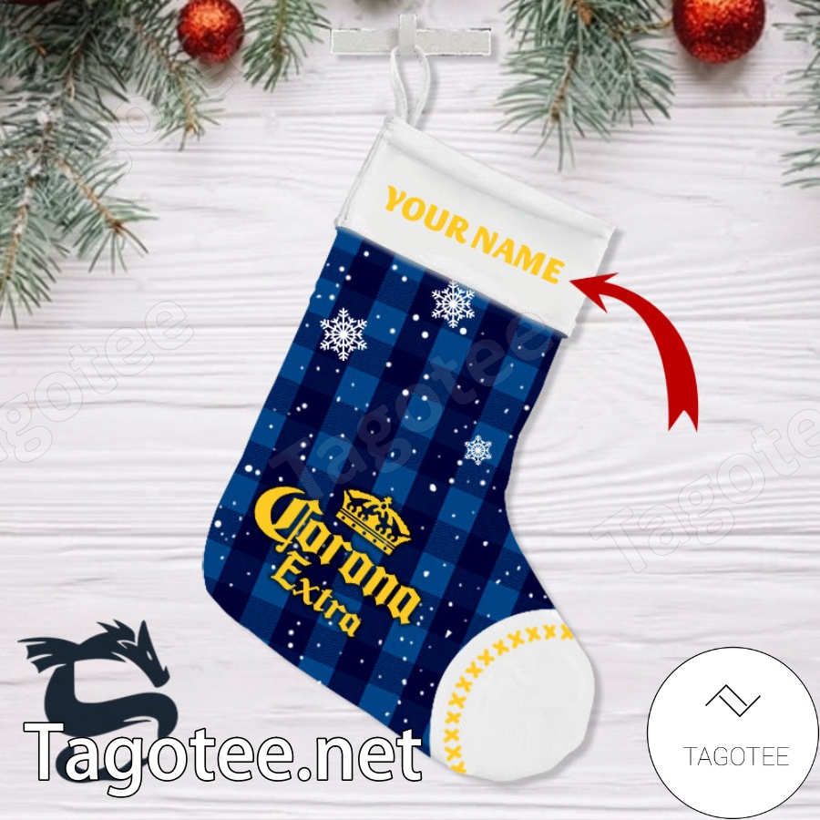 Personalised Snowy Corona Extra Christmas Stockings