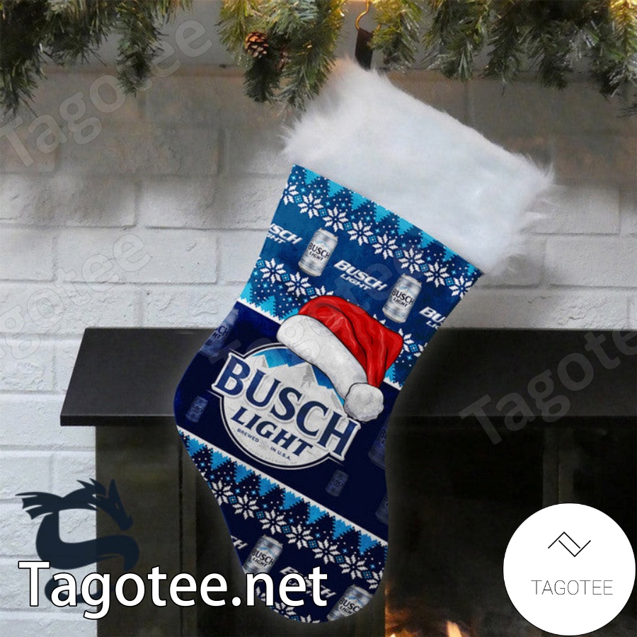 Santa Hat Busch Light Christmas Stockings