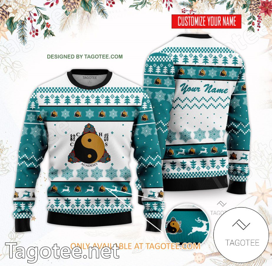 Academy of Chinese Culture and Health Sciences Custom Ugly Christmas Sweater - BiShop