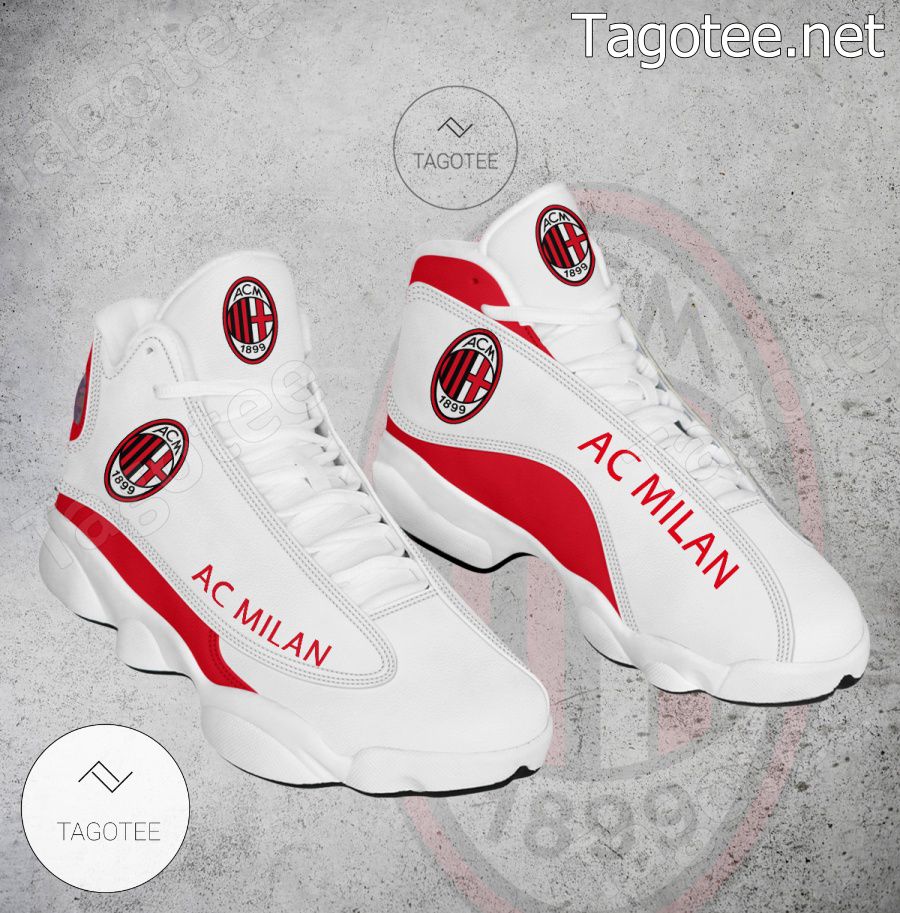 AC Milan Logo Air Jordan 13 Shoes - BiShop