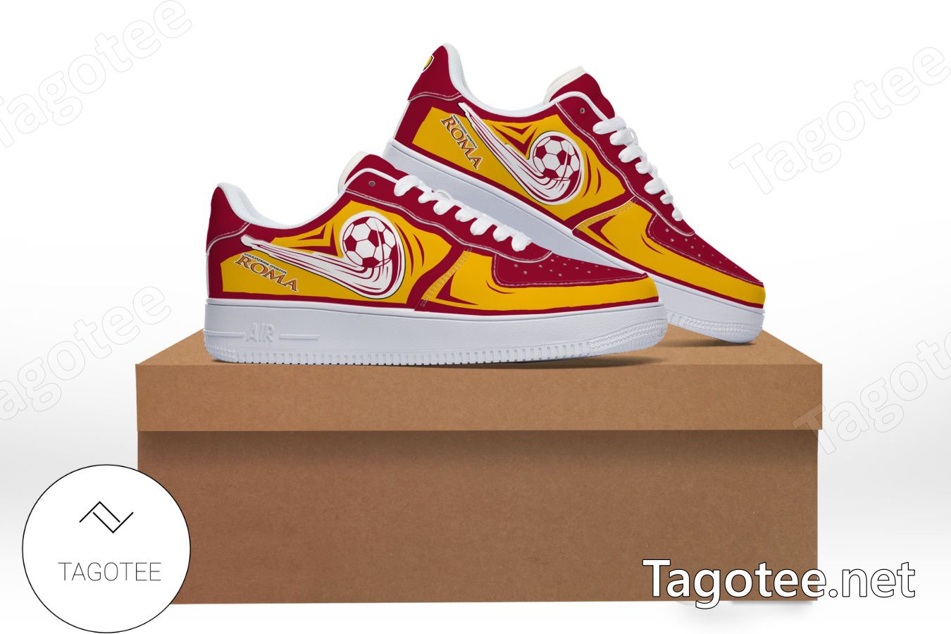 AS Roma Logo Air Force 1 Shoes