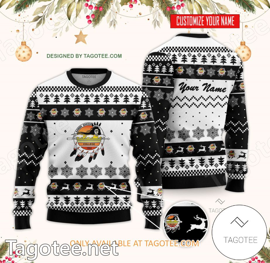 Aaniiih Nakoda College Custom Ugly Christmas Sweater - BiShop