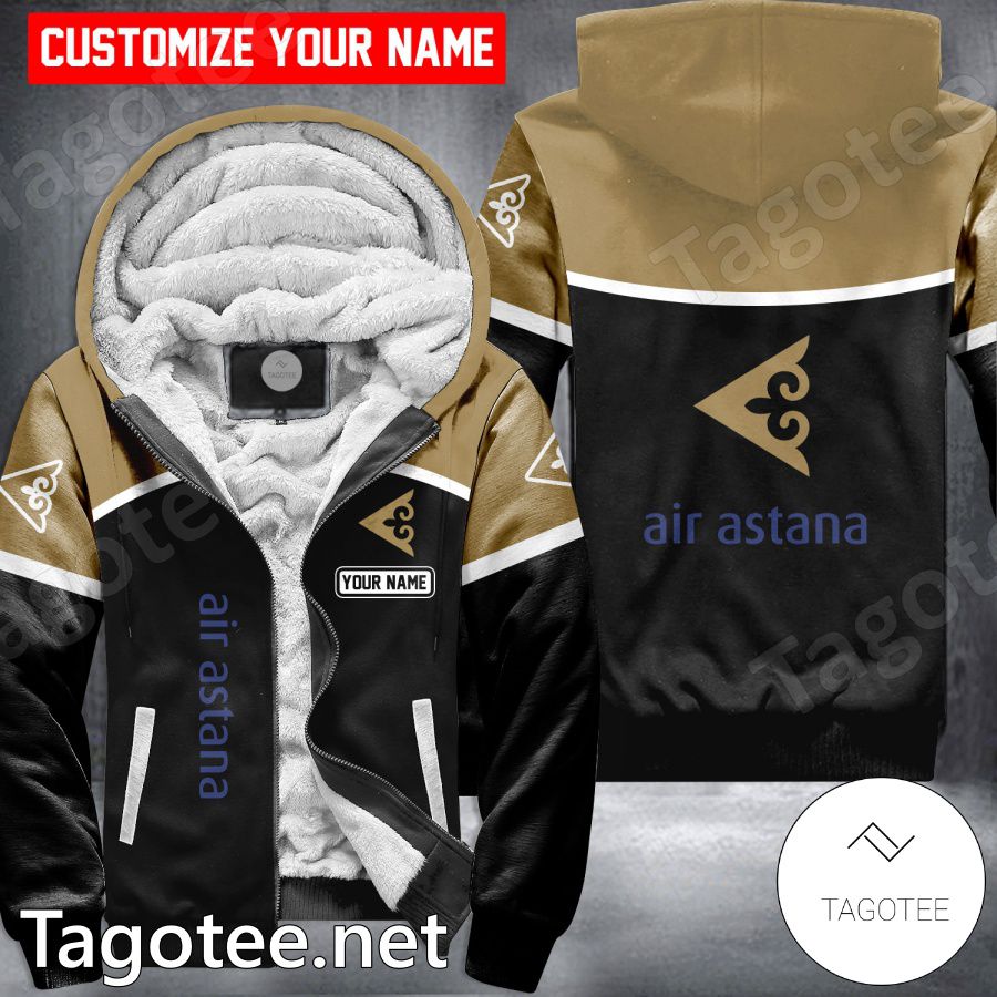 Air Astana Custom Uniform Fleece Hoodie - MiuShop