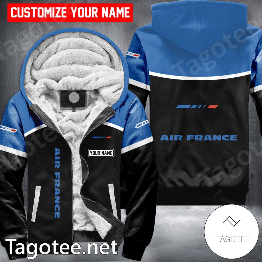 Air France Custom Uniform Fleece Hoodie - MiuShop