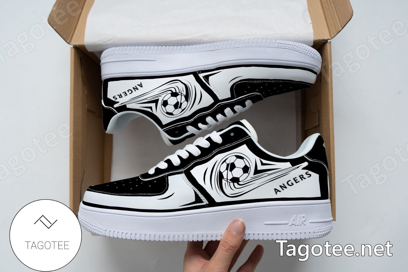 Angers SCO Logo Air Force 1 Shoes a