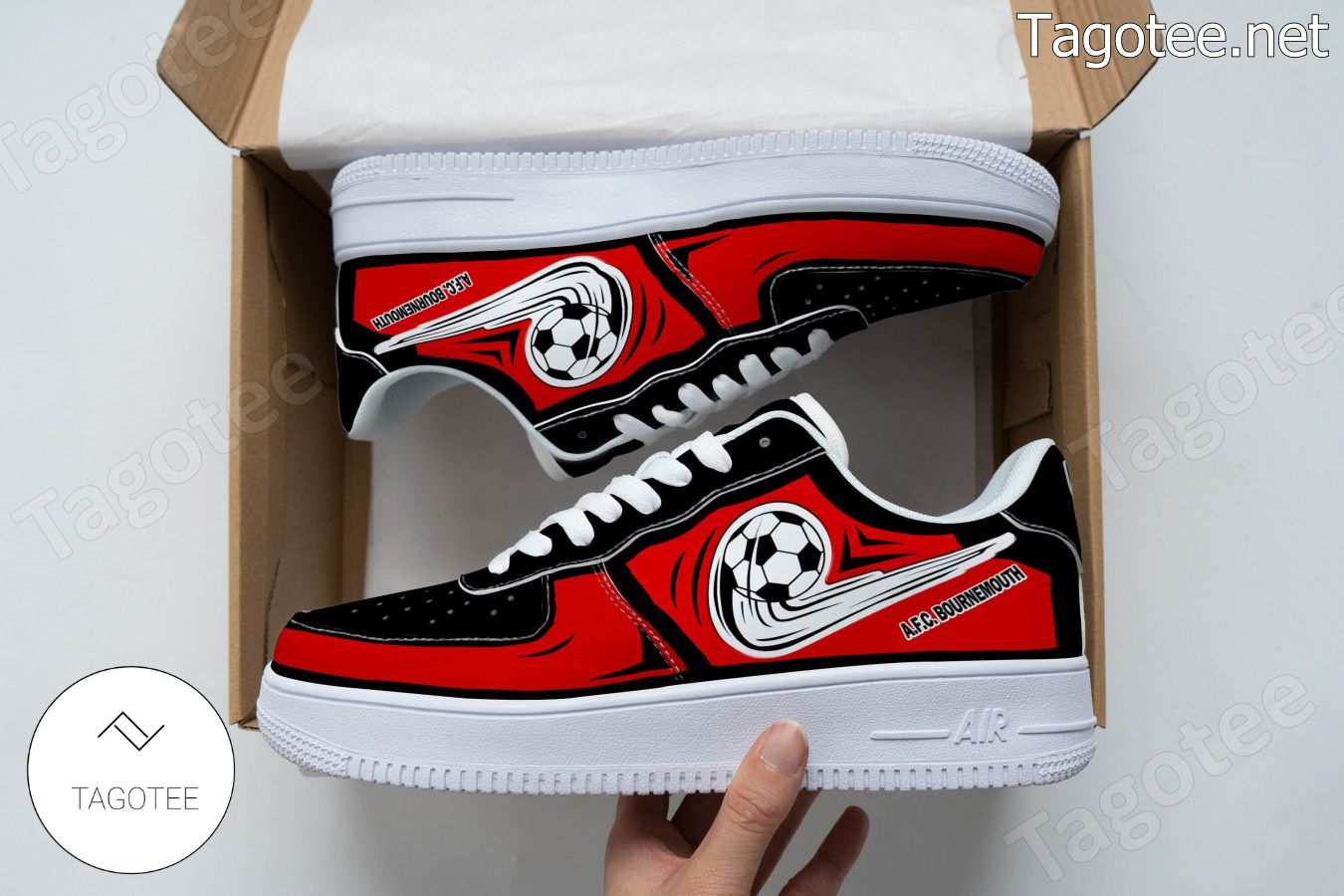 A.F.C. Bournemouth Logo Air Force 1 Shoes a