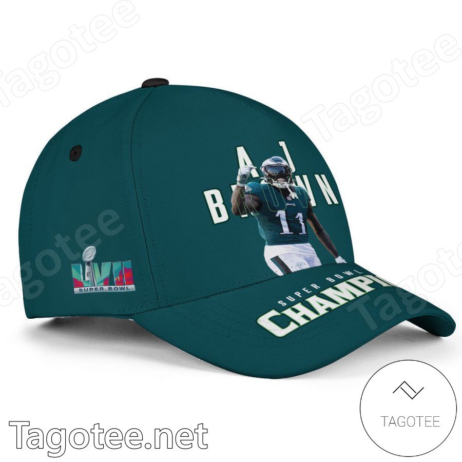 A.J. Brown 11 Philadelphia Eagles Super Bowl LVII Champion Classic Cap Hat a