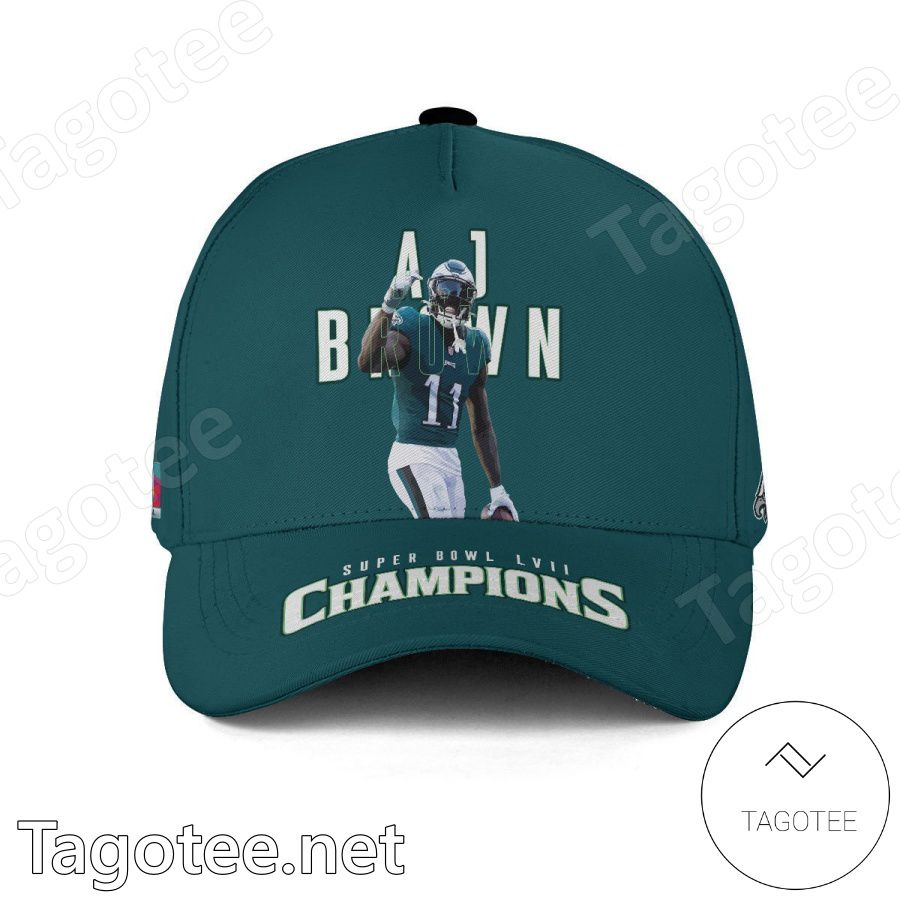 A.J. Brown 11 Philadelphia Eagles Super Bowl LVII Champion Classic Cap Hat
