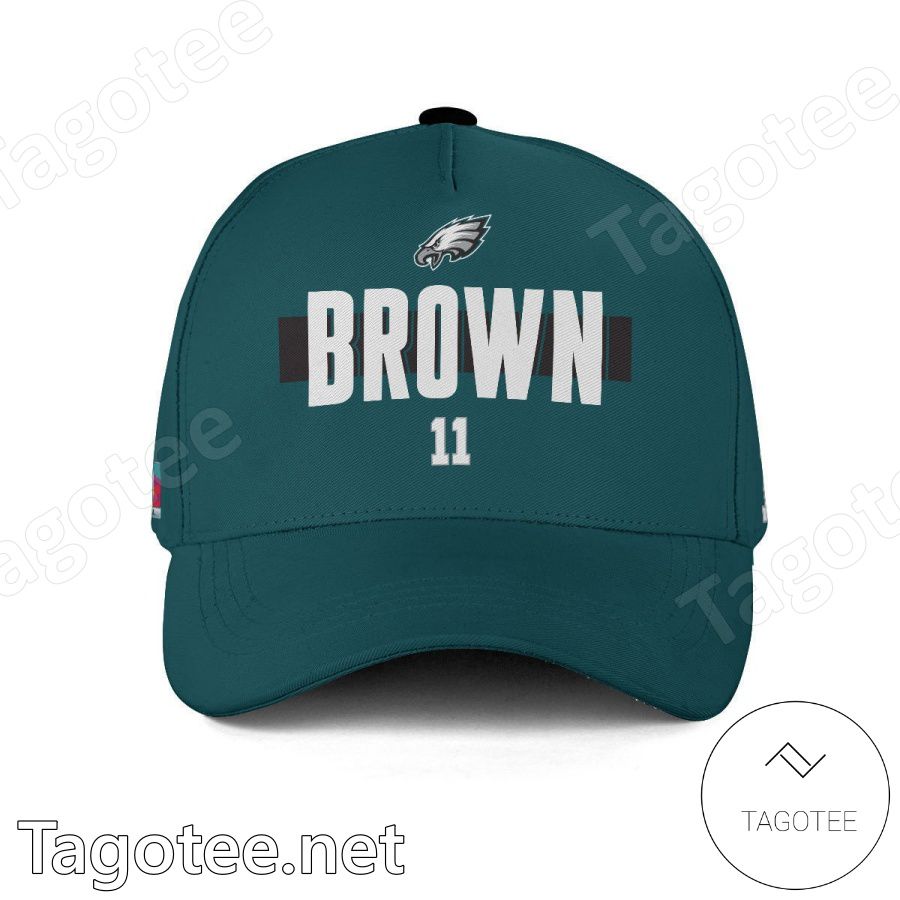 A.J. Brown Number 11 Super Bowl LVII Philadelphia Eagles Classic Cap Hat