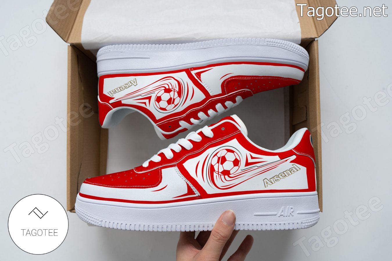 Arsenal F.C. Logo Air Force 1 Shoes a